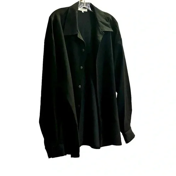 Men’s 2 Piece Leisure Suit. Black PantsMatching Black Jacket. Stylish Easy